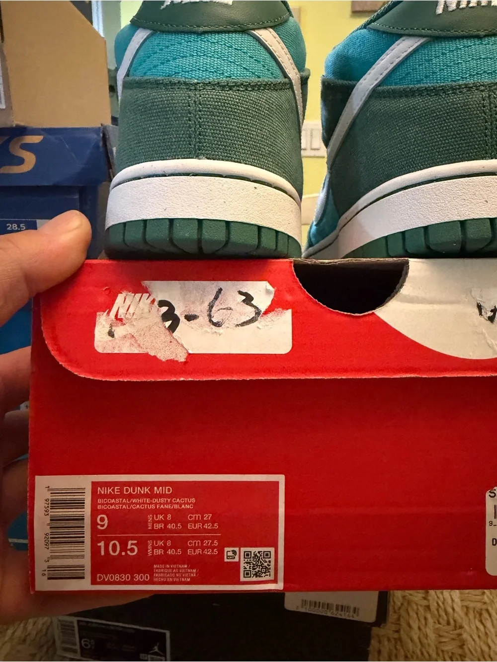 Nike Dunk Mid Bicoastal - Teal/White sz 9 mens new in box ( 2023 ) ..